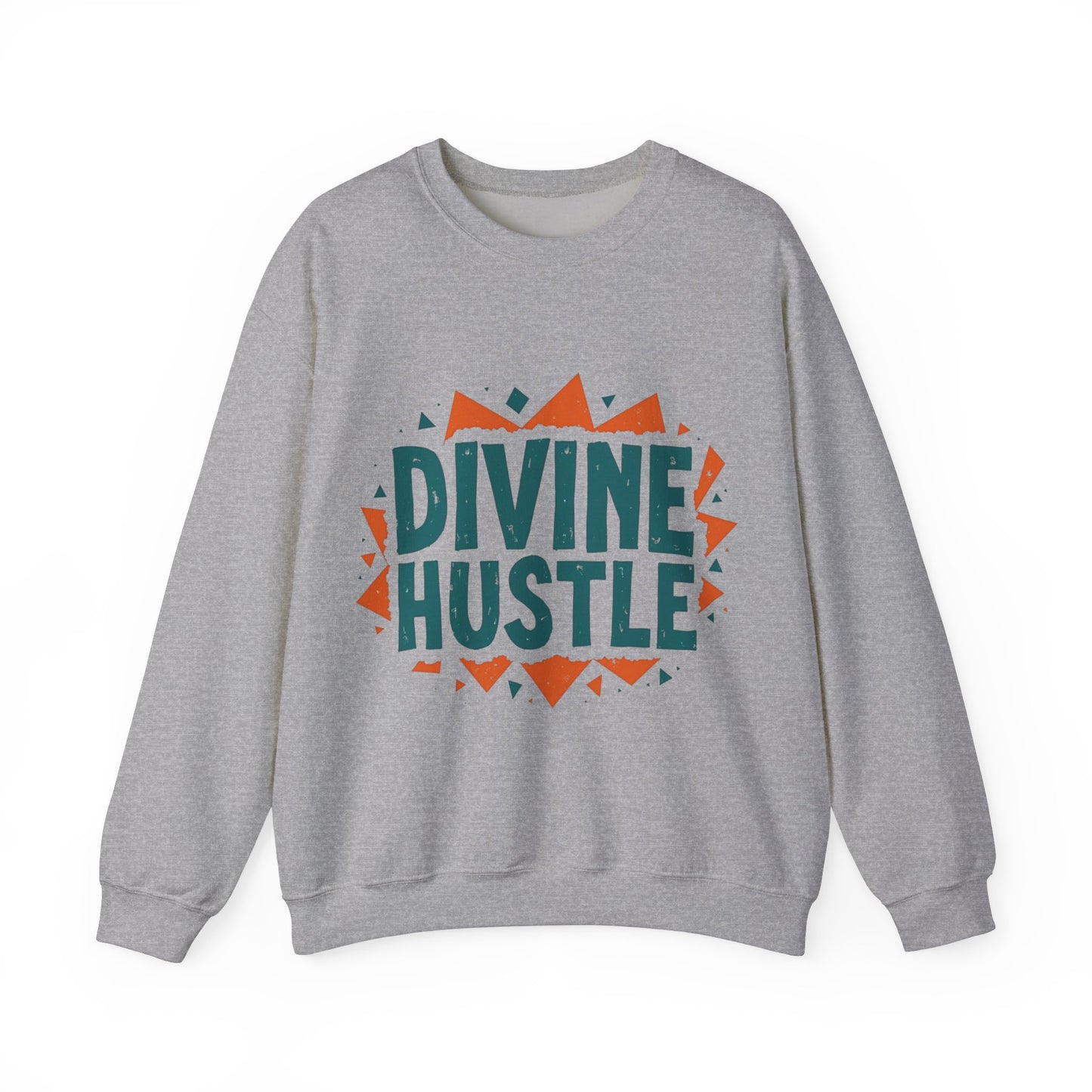 Modern Christian t-shirt with 'Divine Hustle' design – spiritual ambition theme by Klippette