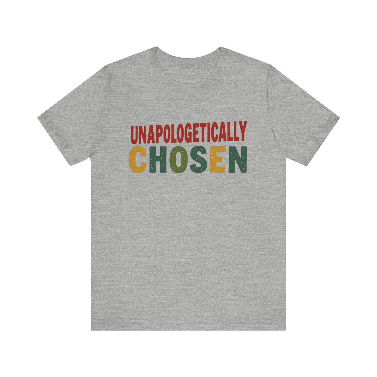 Minimalist 'Unapologetically Chosen, ' t-shirt – faith-based Christian apparel declaring identity in Christ by Klippette