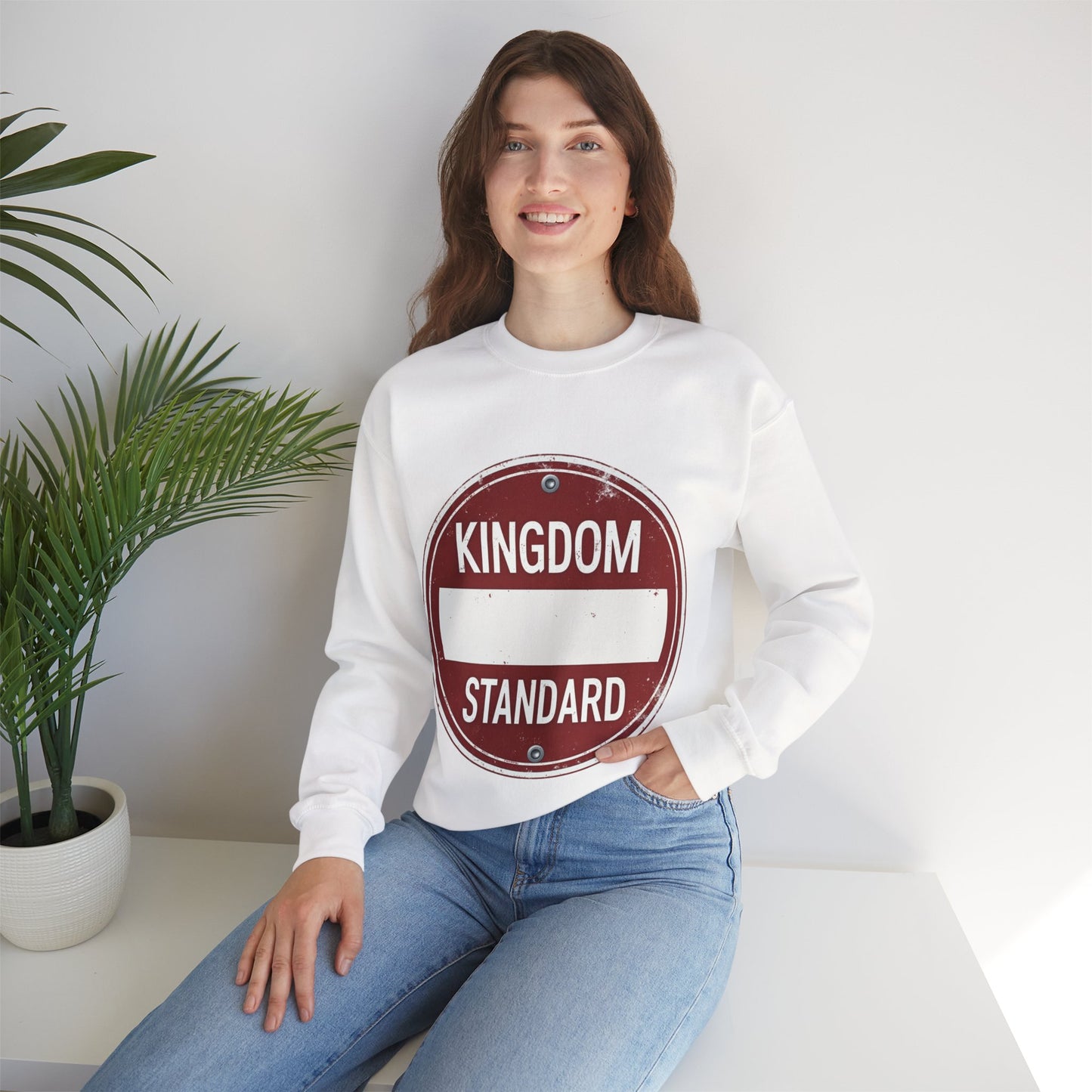 Kingdom Standard Red Design - Crewneck Sweatshirt