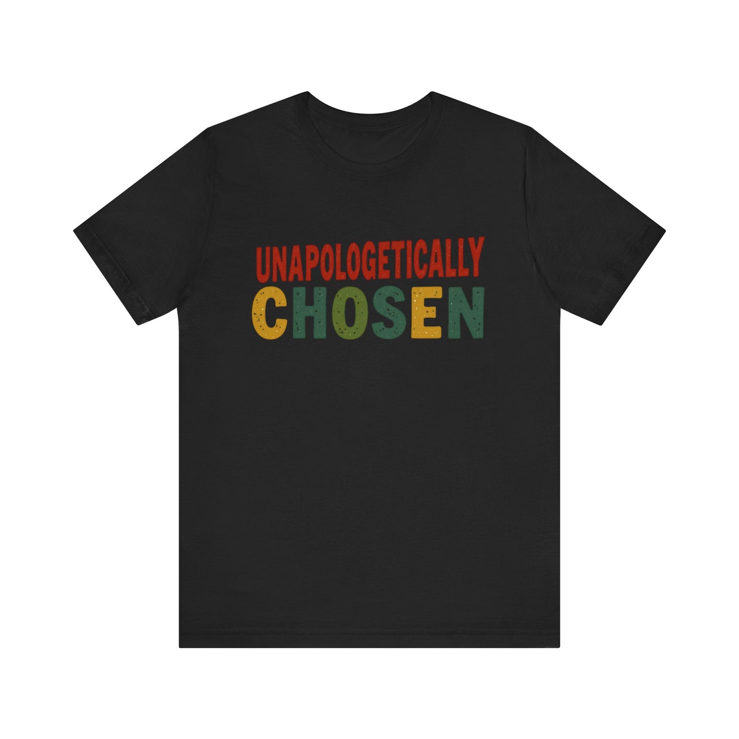Minimalist 'Unapologetically Chosen, ' t-shirt – faith-based Christian apparel declaring identity in Christ by Klippette