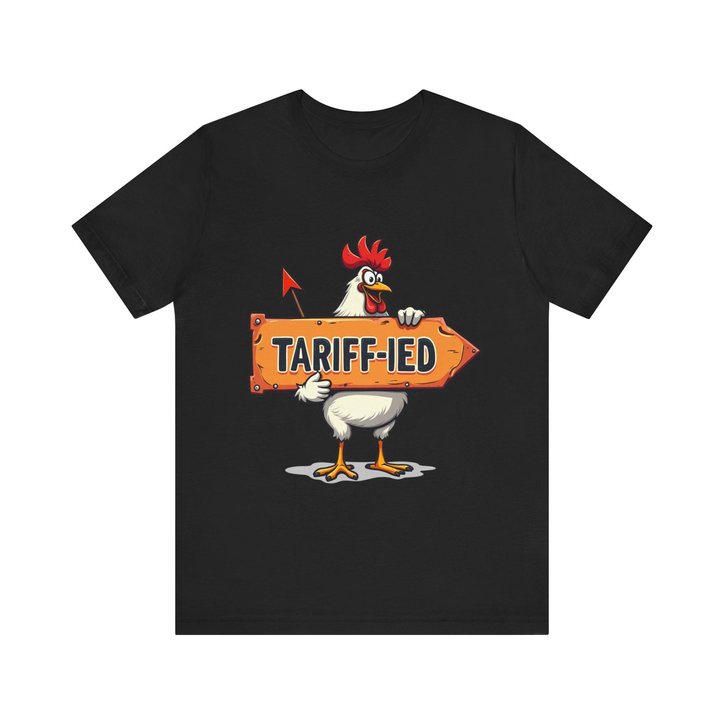 Funny 'Tariff-ied' t-shirt – playful pun design with personality by Klippette