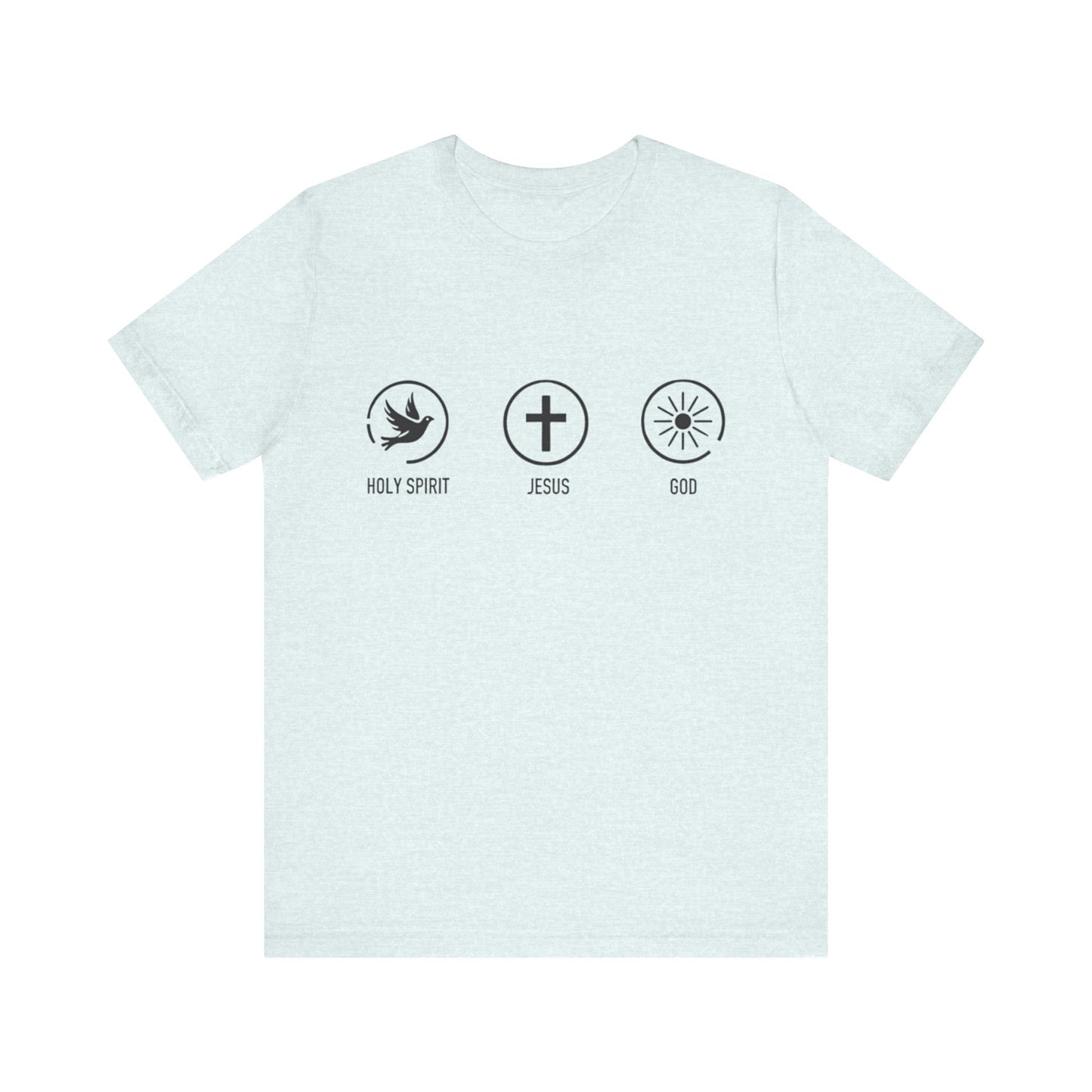 Modern 'Faith Icons' t-shirt – bold faith statement with graphic design by Klippette