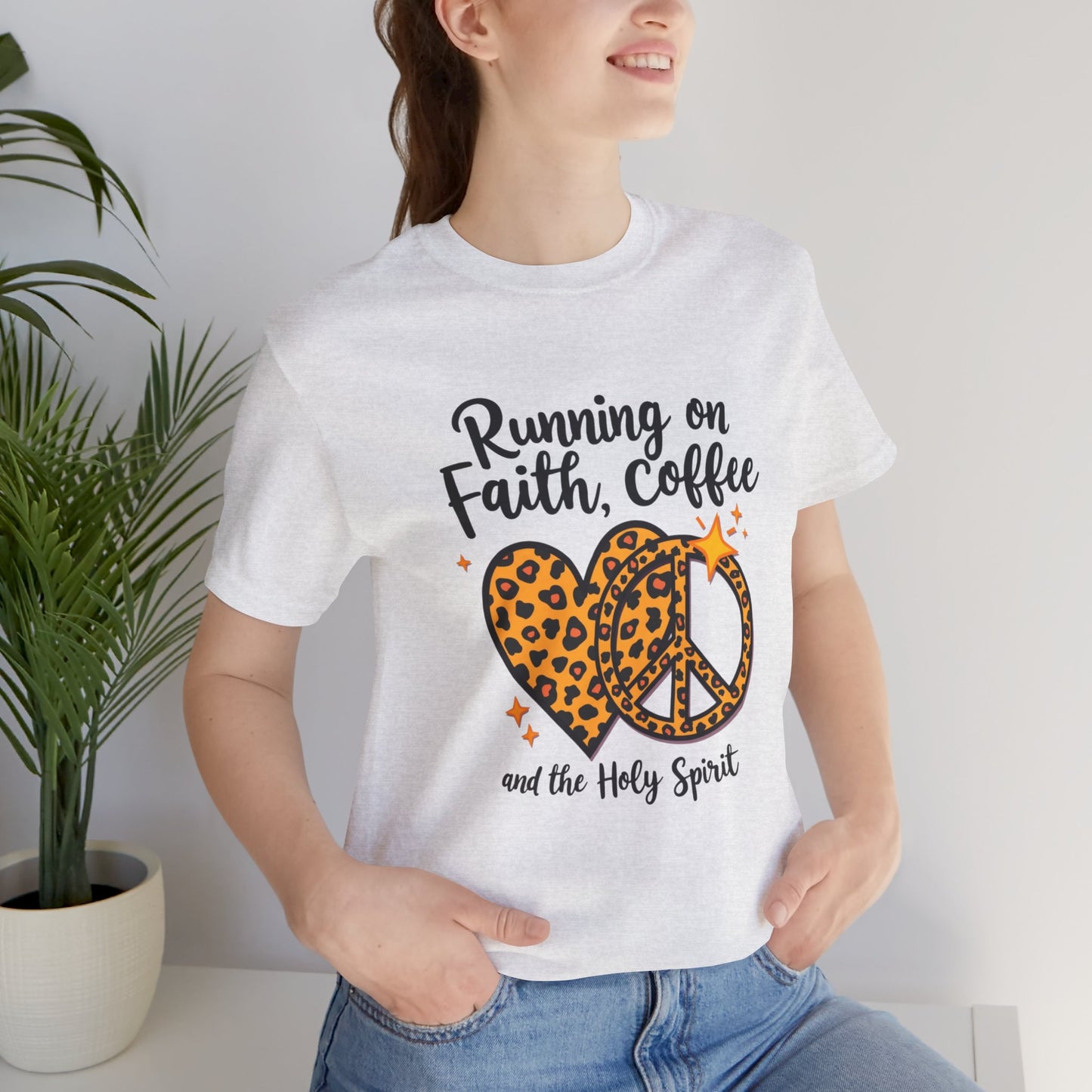 Running On Faith, Coffee and the Holy Spirit T-Shirt