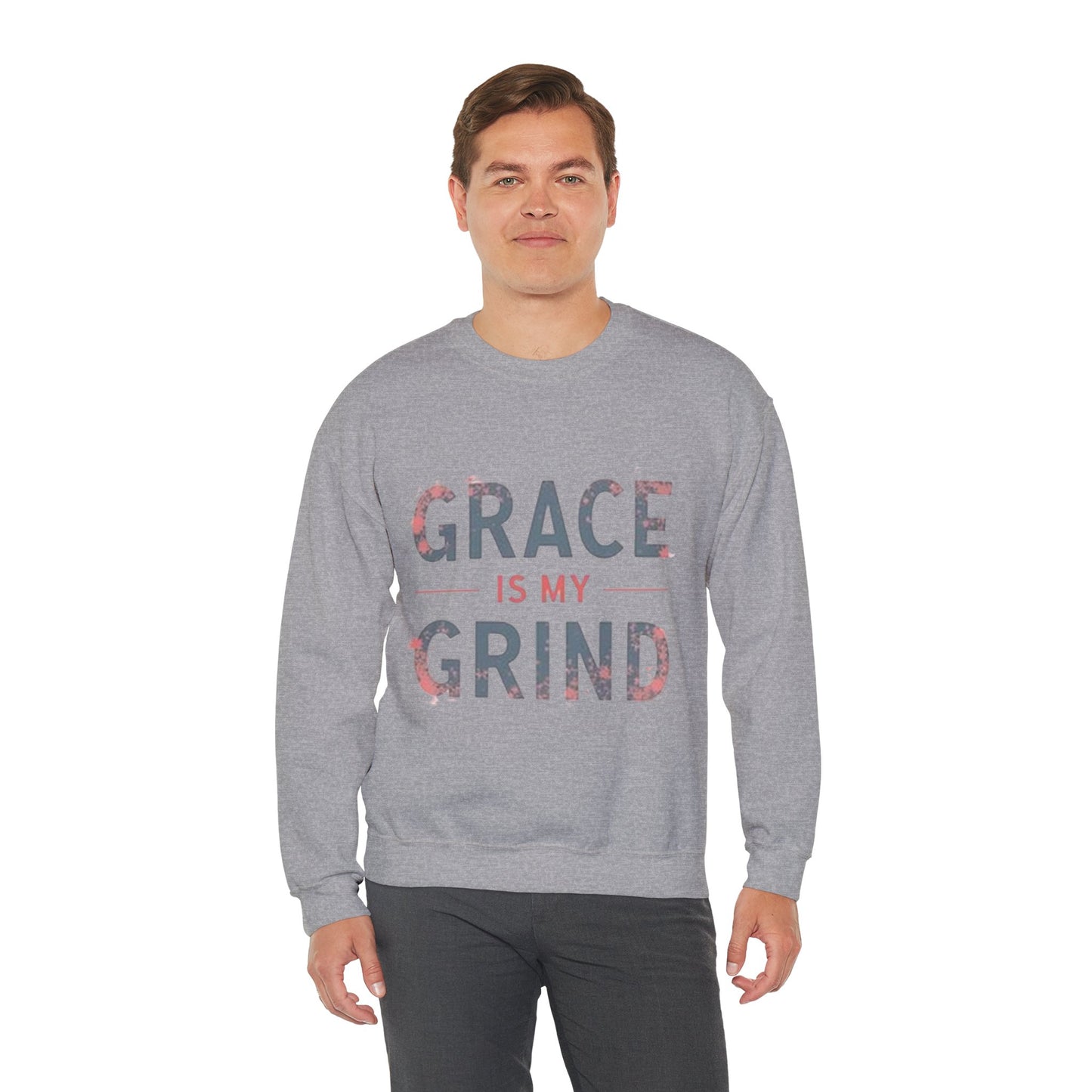 Grace is My Grind -Inspirational Crewneck Sweatshirt - Klippette Joy