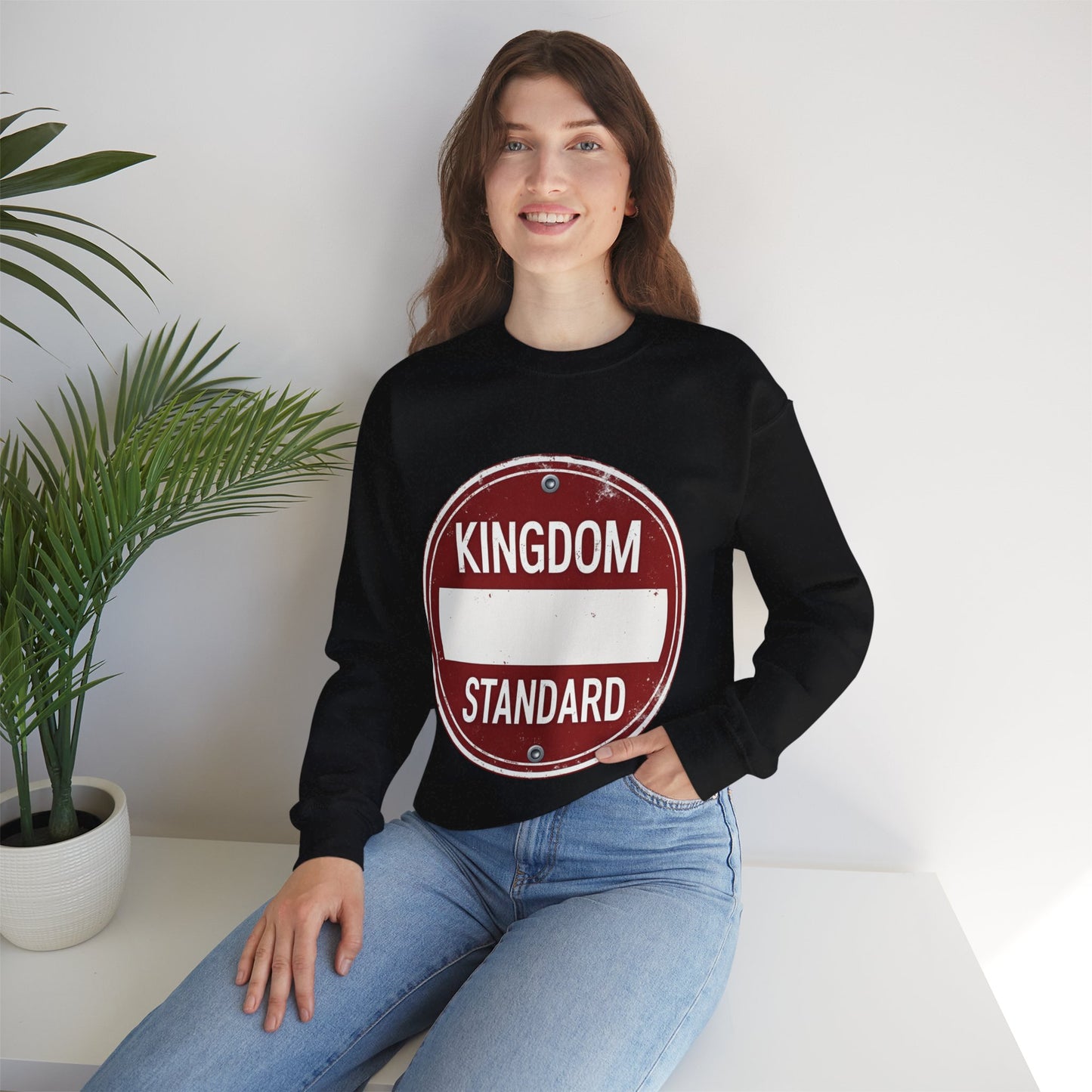 Kingdom Standard Red Design - Crewneck Sweatshirt