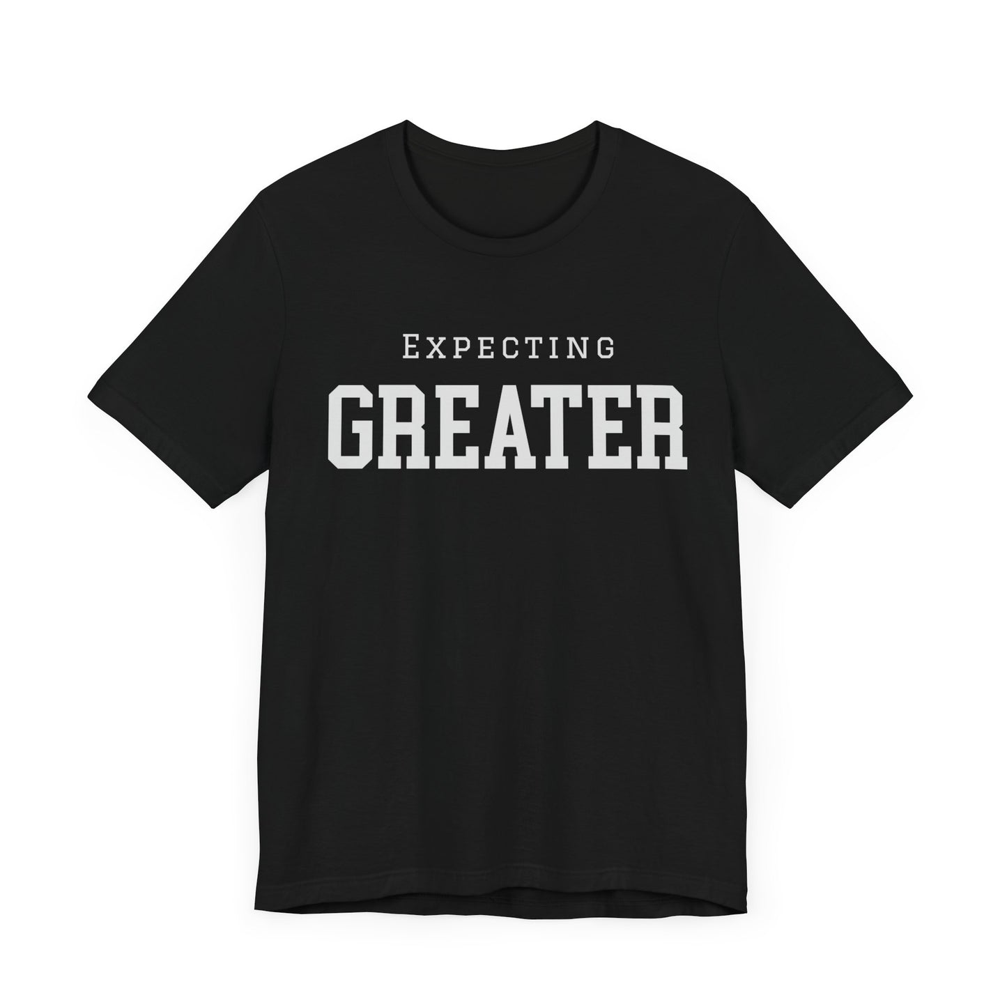Faith-based sweatshirt with 'Expecting Greater' message – hopeful and bold Christian apparel by Klippette"