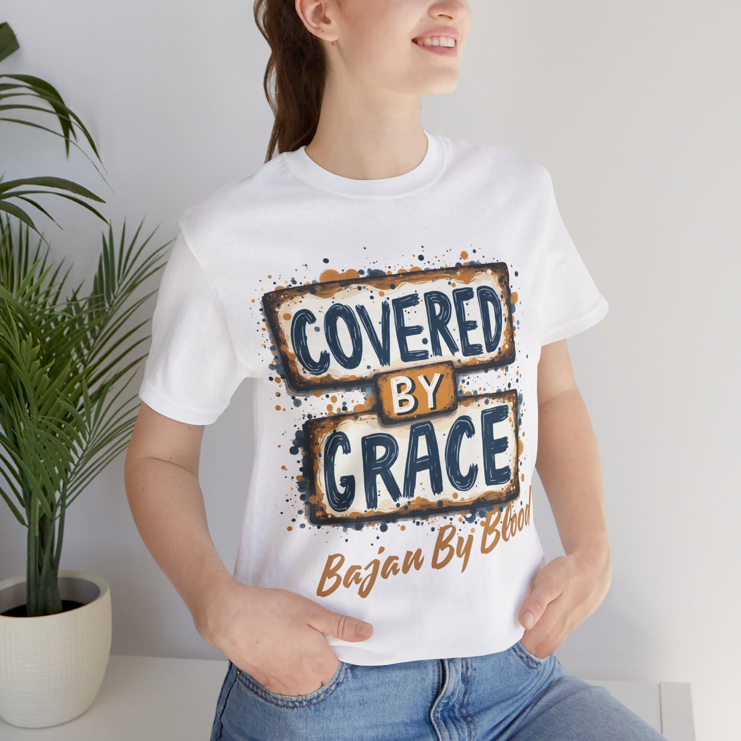 Covered by Grace, Bajan by Blood T-Shirt - Klippette Joy
