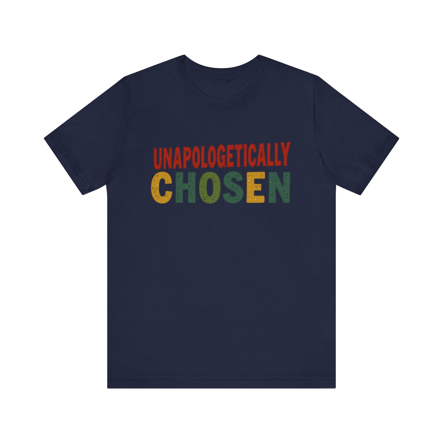 Minimalist 'Unapologetically Chosen, ' t-shirt – faith-based Christian apparel declaring identity in Christ by Klippette