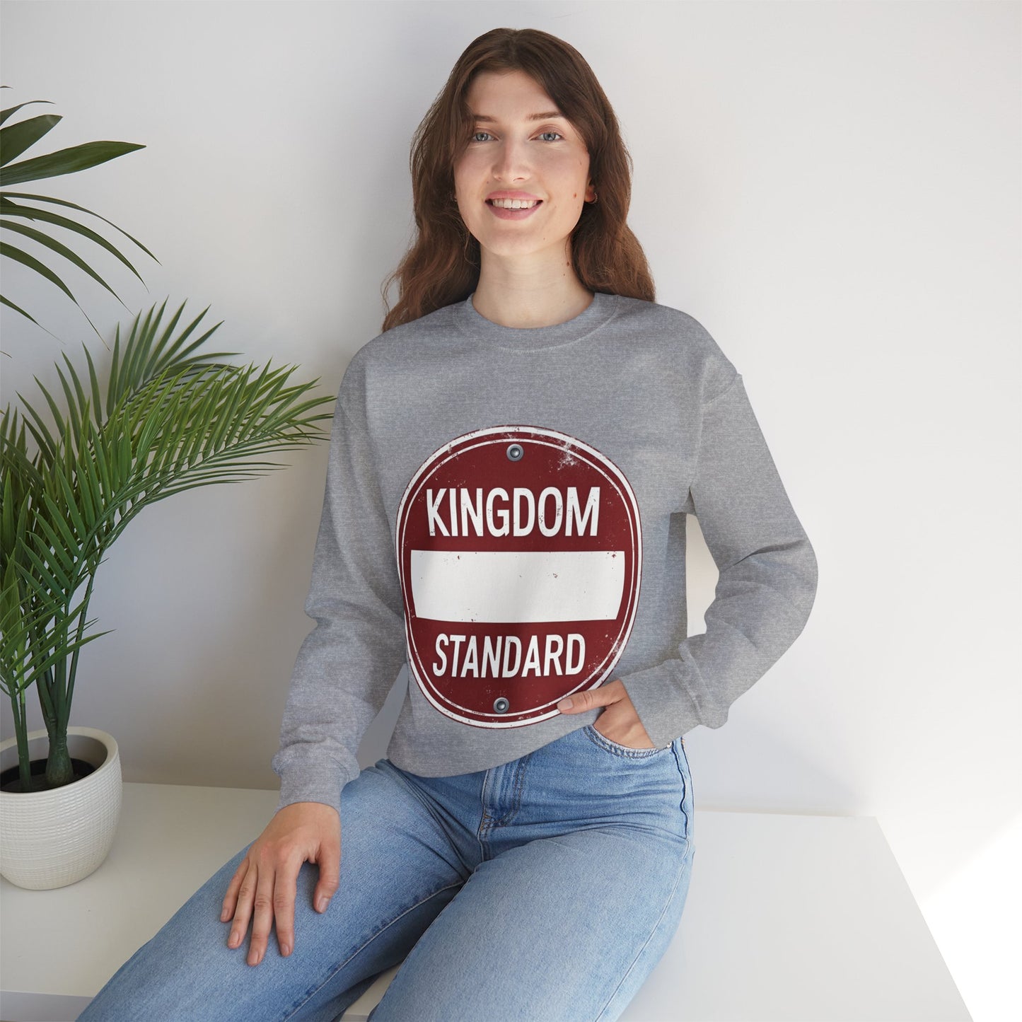 Kingdom Standard Red Design - Crewneck Sweatshirt