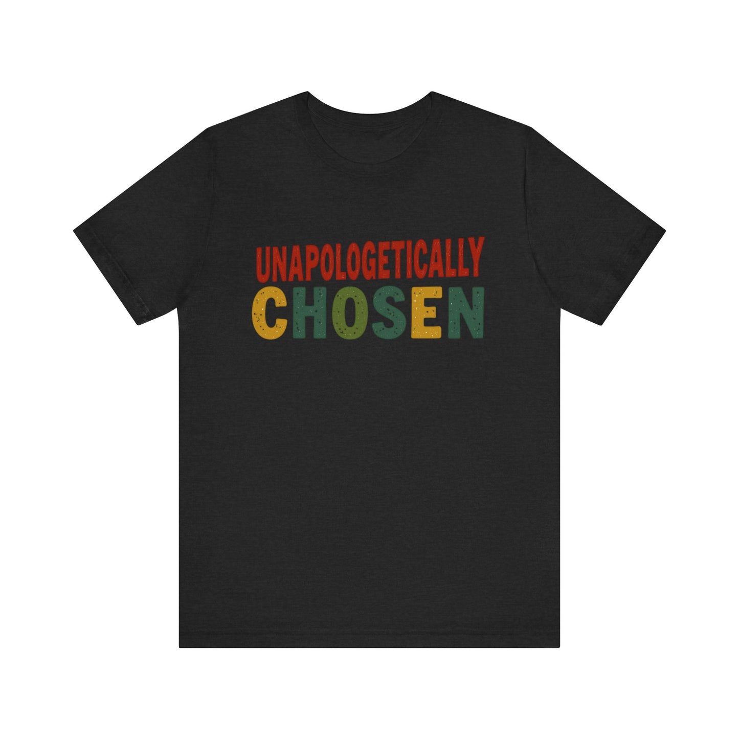 Minimalist 'Unapologetically Chosen, ' t-shirt – faith-based Christian apparel declaring identity in Christ by Klippette