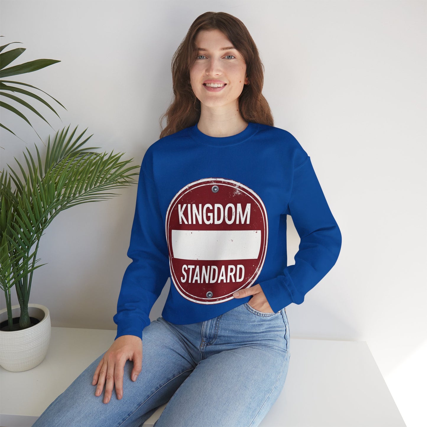 Kingdom Standard Red Design - Crewneck Sweatshirt