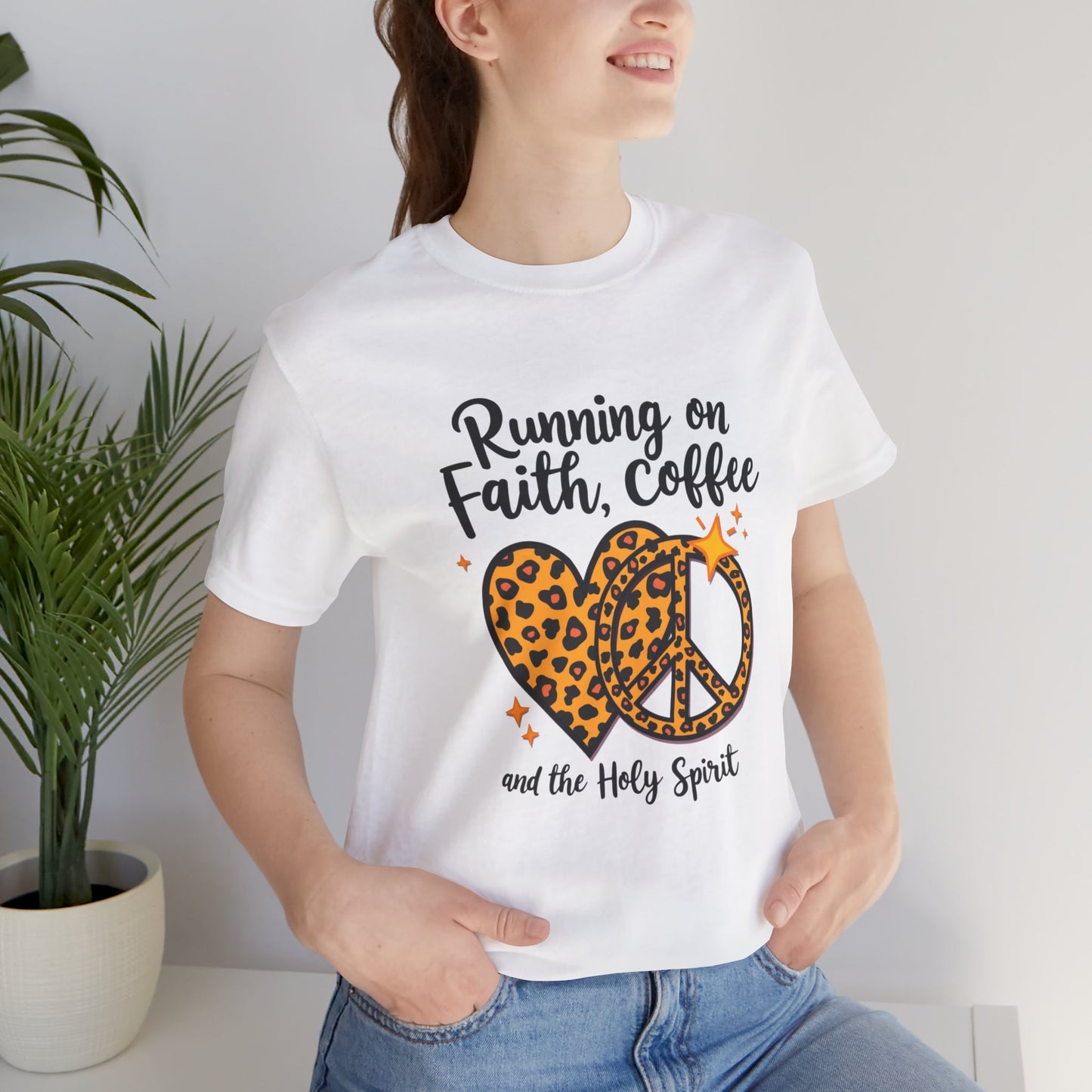 Running On Faith, Coffee and the Holy Spirit T-Shirt