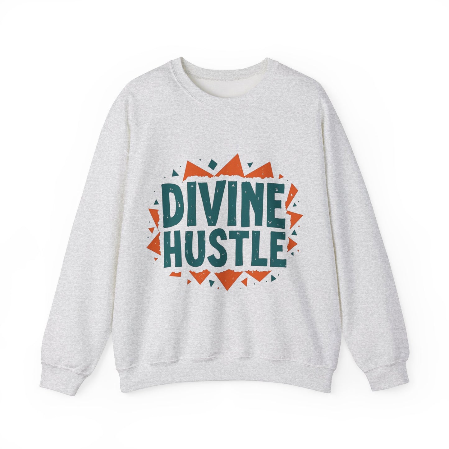 Modern Christian t-shirt with 'Divine Hustle' design – spiritual ambition theme by Klippette