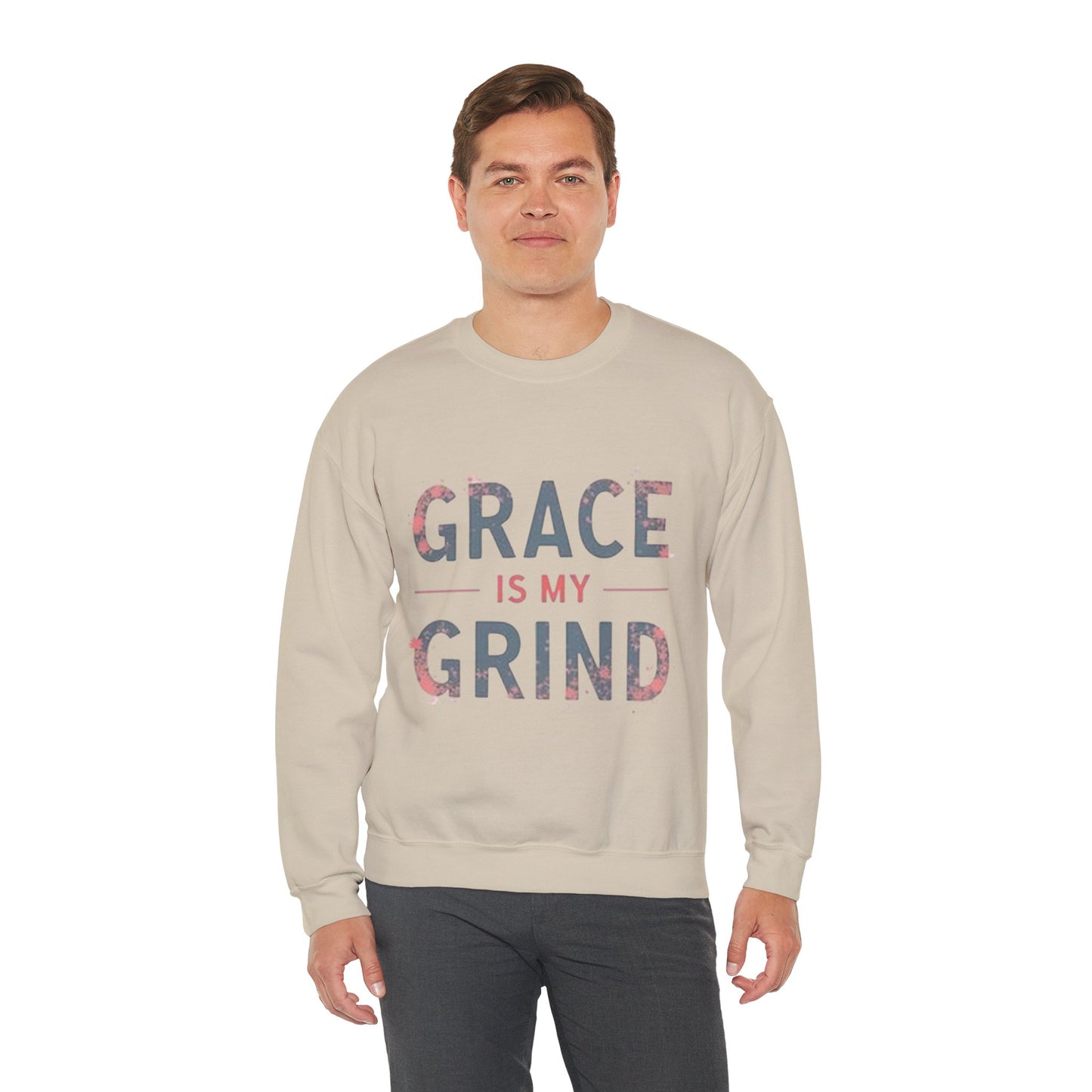Grace is My Grind -Inspirational Crewneck Sweatshirt - Klippette Joy