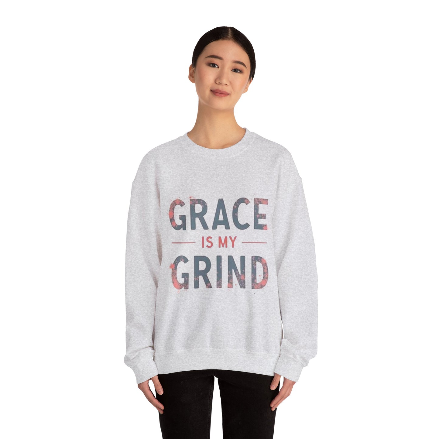 Grace is My Grind -Inspirational Crewneck Sweatshirt - Klippette Joy