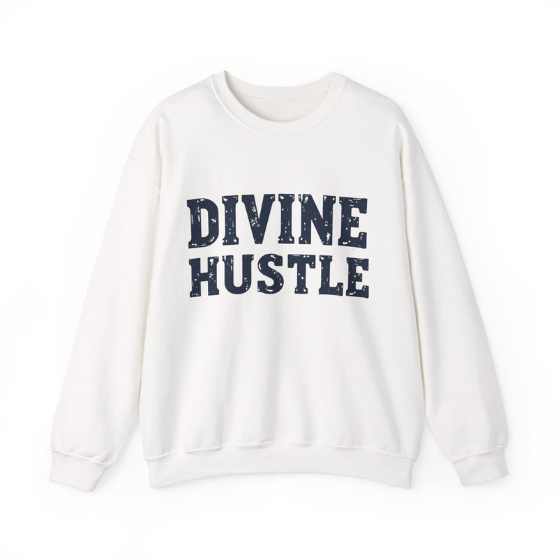 Modern Christian t-shirt with 'Divine Hustle' design – spiritual ambition theme by Klippette