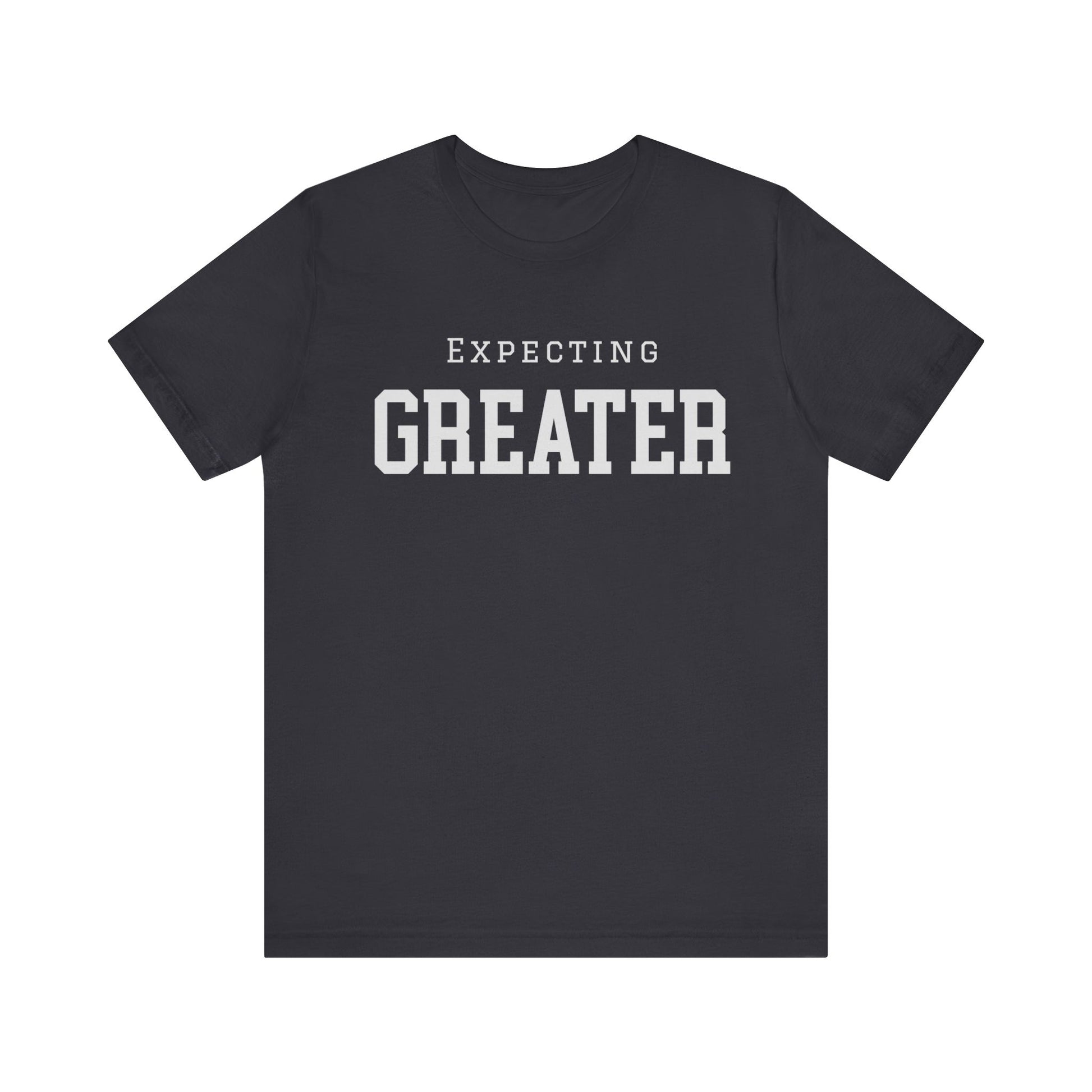 Faith-based sweatshirt with 'Expecting Greater' message – hopeful and bold Christian apparel by Klippette"