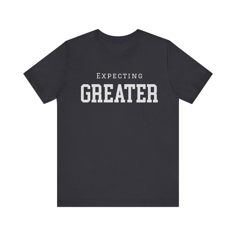 Faith-based sweatshirt with 'Expecting Greater' message – hopeful and bold Christian apparel by Klippette"