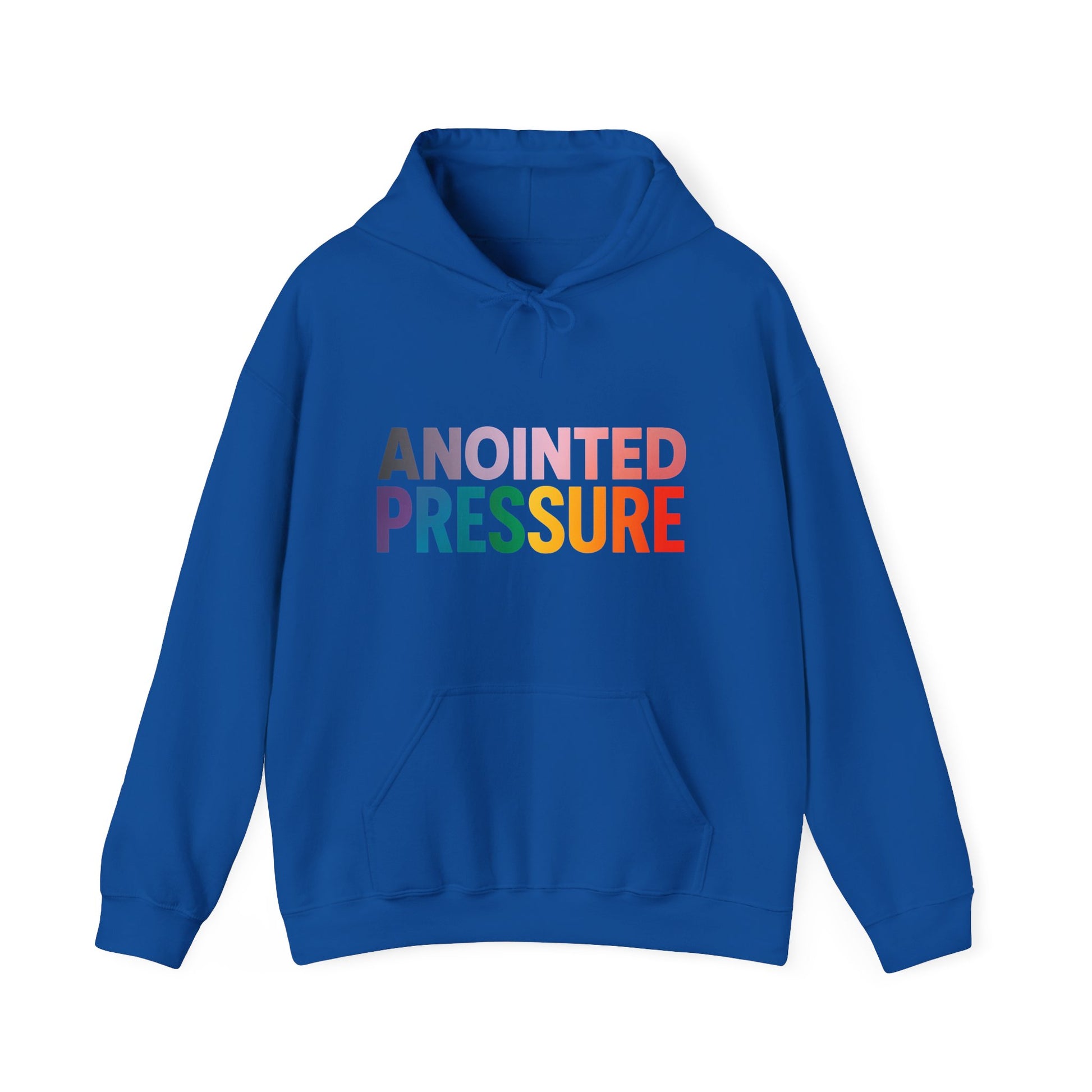 Bold multicolored text that reads “Anointed Pressure” symbolizing spiritual strength and resilience under pressure.