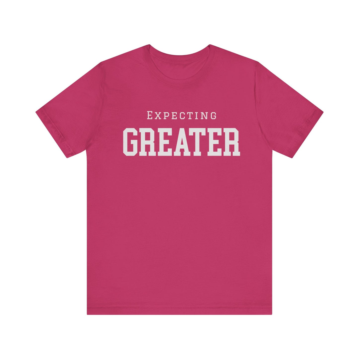Faith-based sweatshirt with 'Expecting Greater' message – hopeful and bold Christian apparel by Klippette"