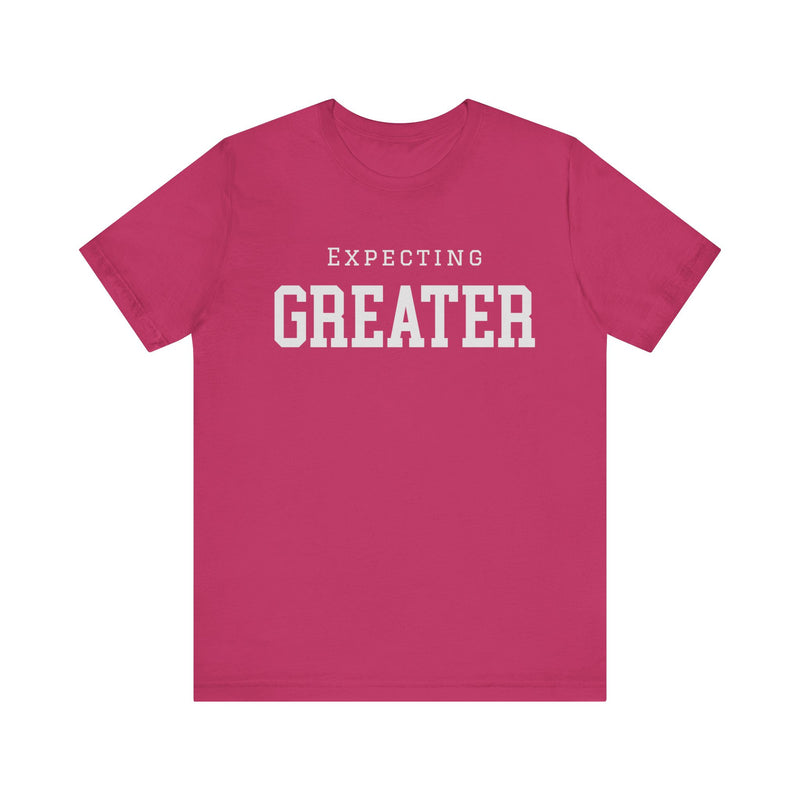 Faith-based sweatshirt with 'Expecting Greater' message – hopeful and bold Christian apparel by Klippette"