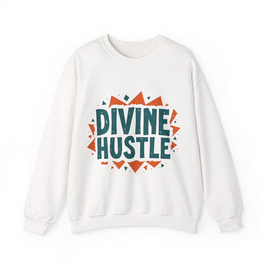 Modern Christian t-shirt with 'Divine Hustle' design – spiritual ambition theme by Klippette