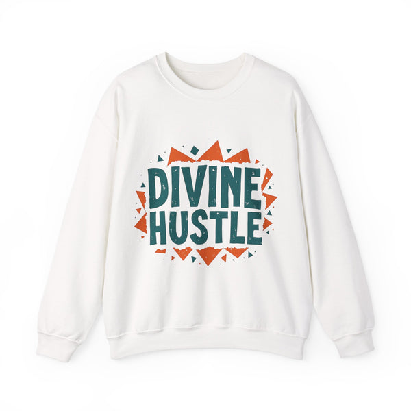 Modern Christian t-shirt with 'Divine Hustle' design – spiritual ambition theme by Klippette