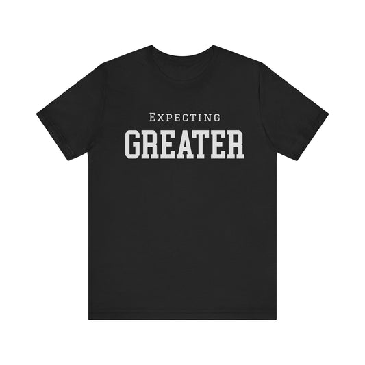 Faith-based sweatshirt with 'Expecting Greater' message – hopeful and bold Christian apparel by Klippette"