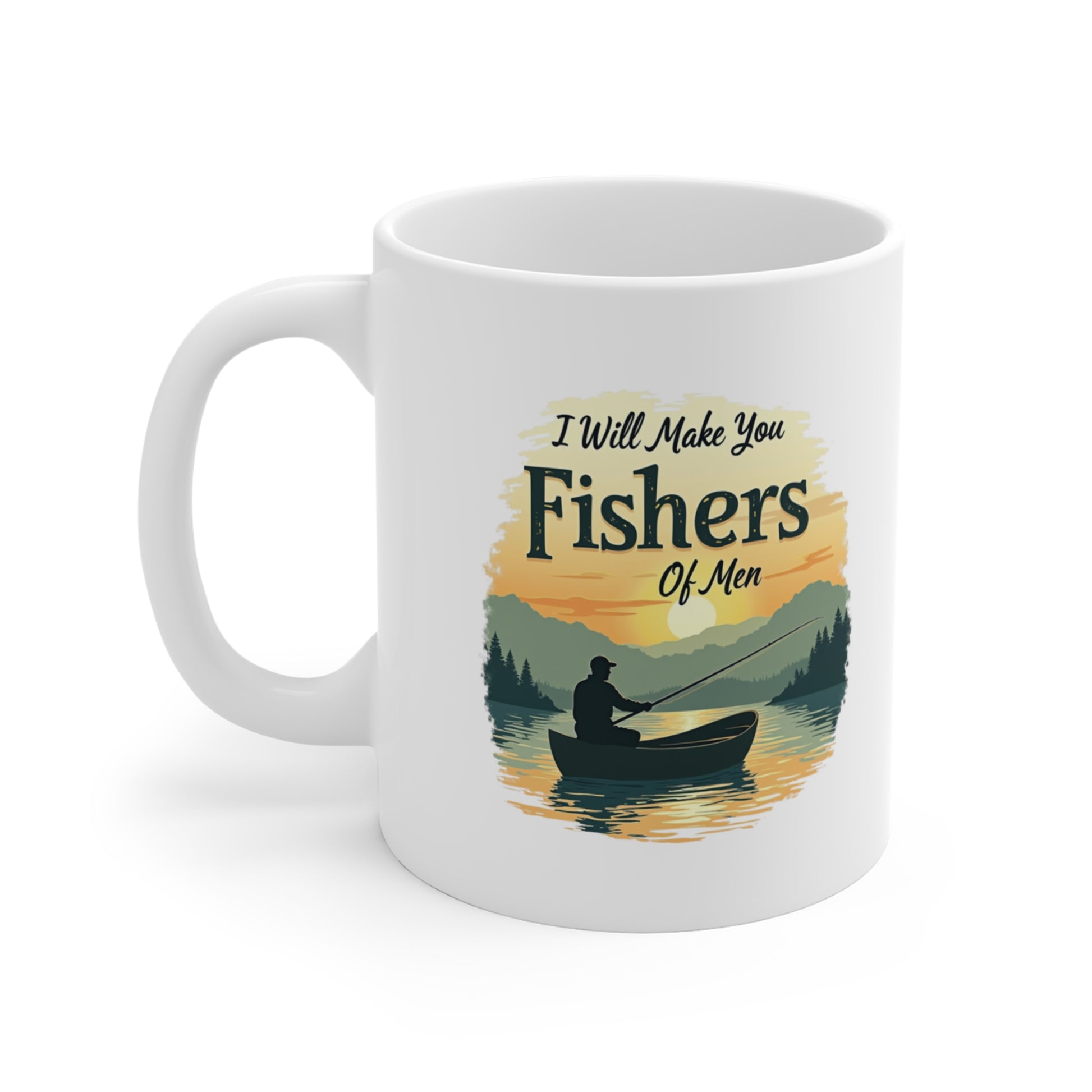 Christian Mug 11oz - I will make you Fishers of Men - Klippette Joy