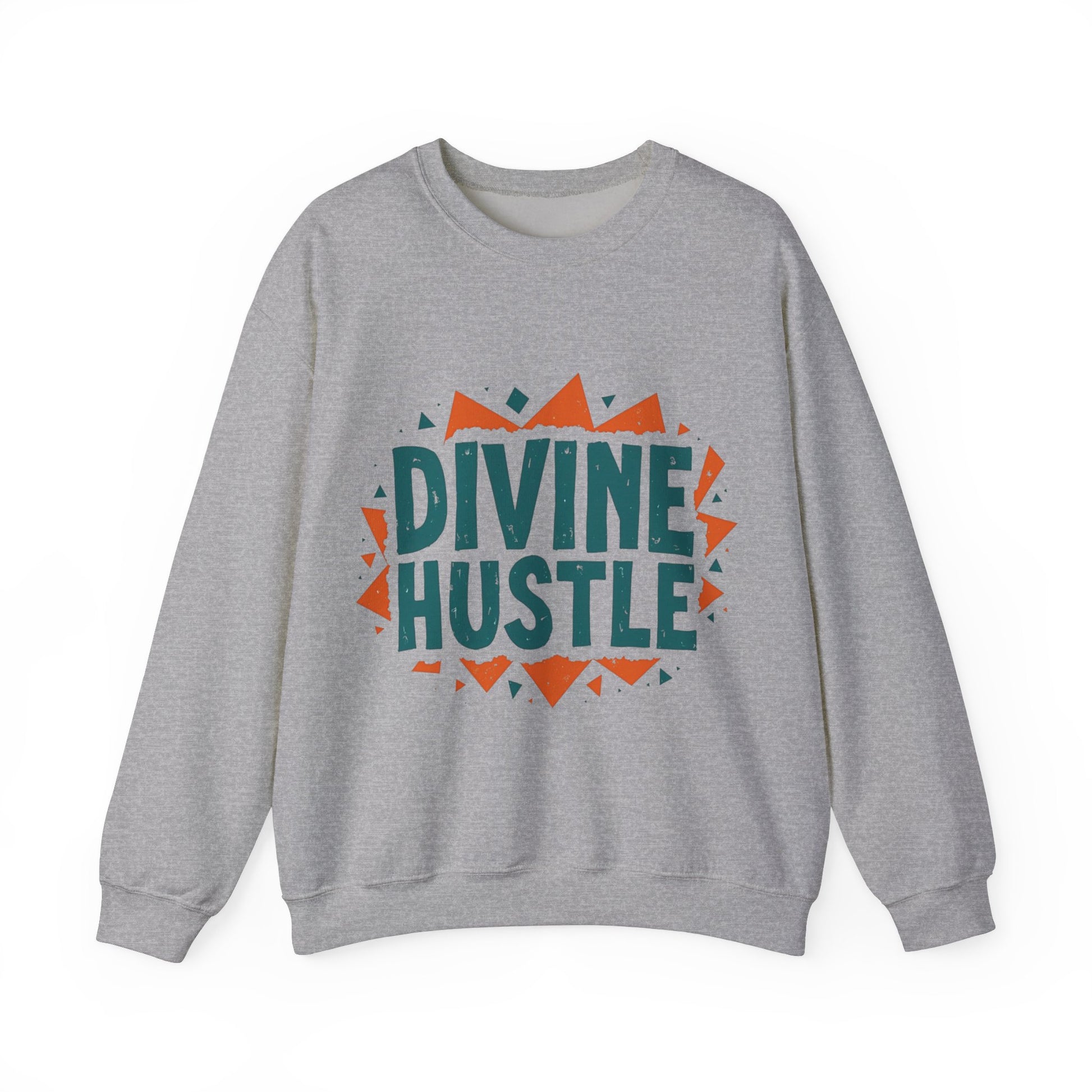Modern Christian t-shirt with 'Divine Hustle' design – spiritual ambition theme by Klippette