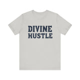 Modern Christian t-shirt with 'Divine Hustle' design – spiritual ambition theme by Klippette