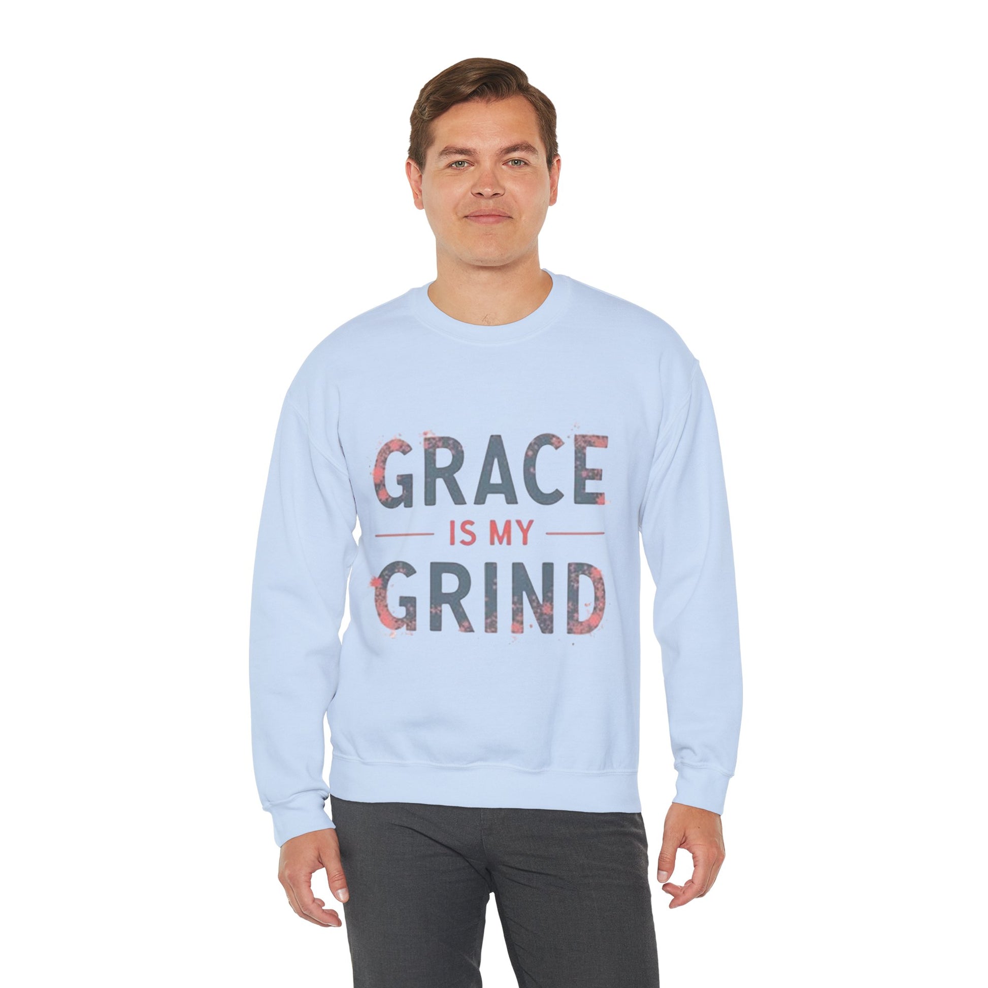 Grace is My Grind -Inspirational Crewneck Sweatshirt - Klippette Joy