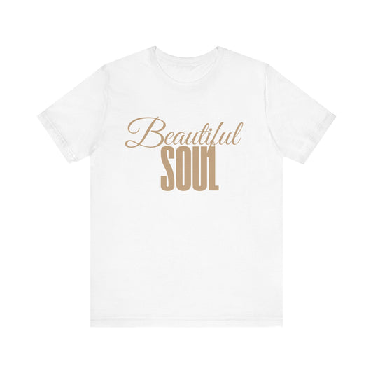 Inspirational tee with 'Beautiful Soul' – inner beauty and identity design by Klippette"

