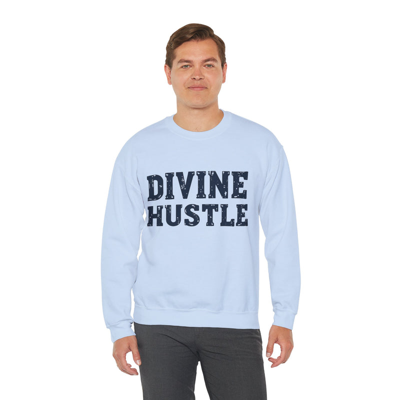 Modern Christian t-shirt with 'Divine Hustle' design – spiritual ambition theme by Klippette