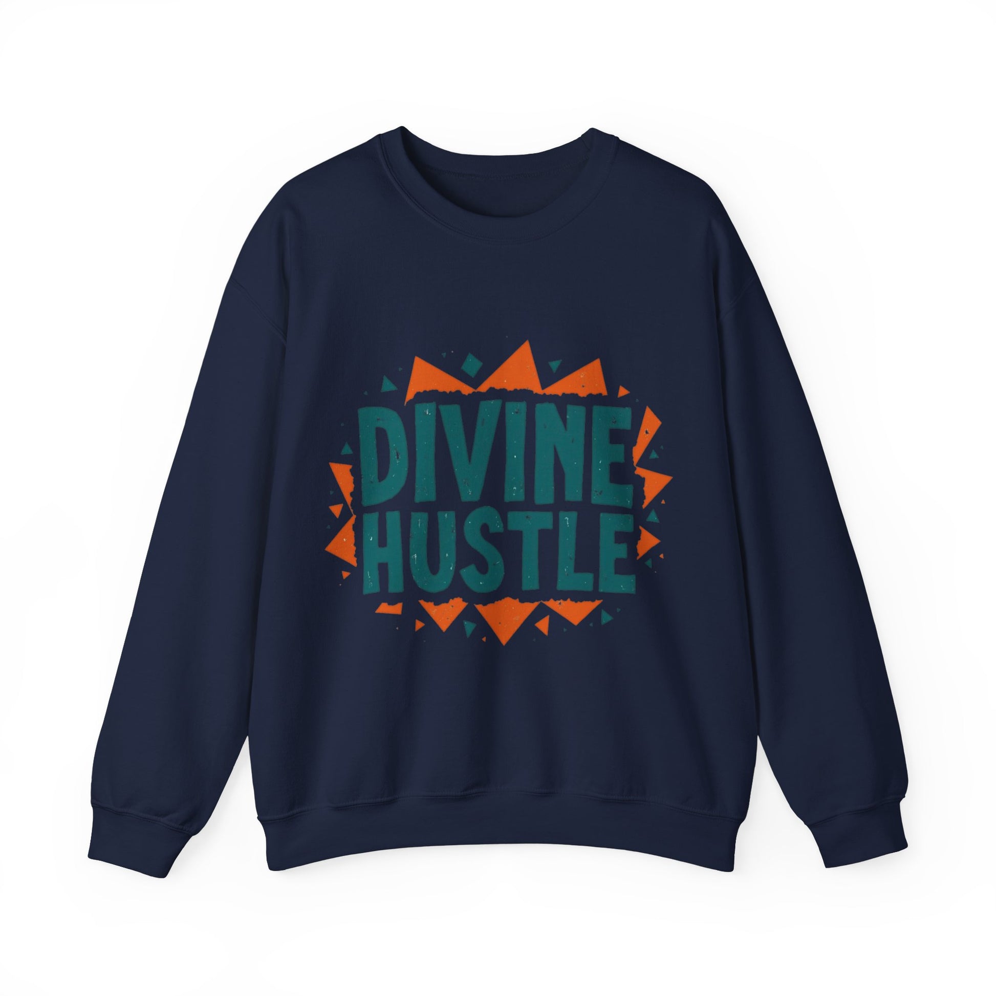 Modern Christian t-shirt with 'Divine Hustle' design – spiritual ambition theme by Klippette