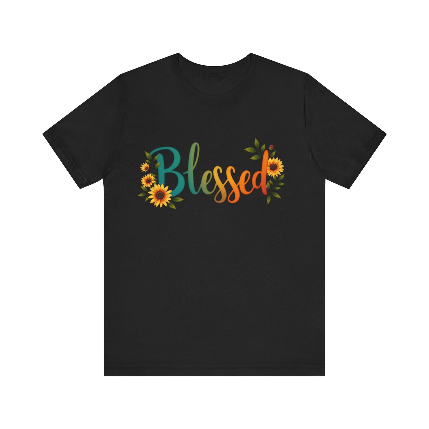 "Simple 'Blessed' Christian t-shirt – minimalist faith design by Klippette