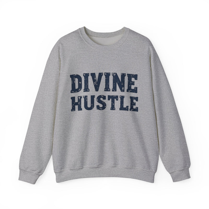 Modern Christian t-shirt with 'Divine Hustle' design – spiritual ambition theme by Klippette
