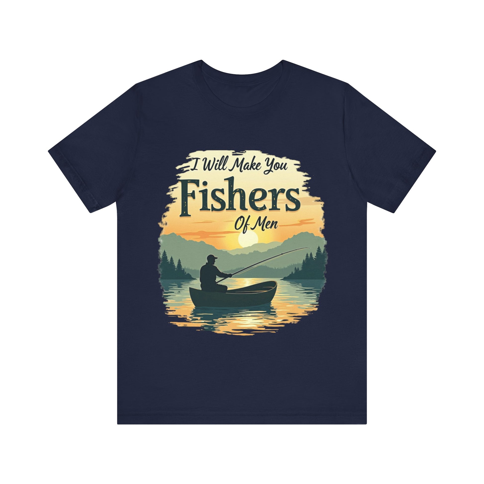 Bold 'Fishers of Men' t-shirt – evangelism-inspired Christian design from Klippette"
