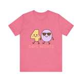 Christian t-shirt featuring the numbers 4 and 0 holding hands, symbolizing “40 Days and Nights” – faith journey design by Klippette.