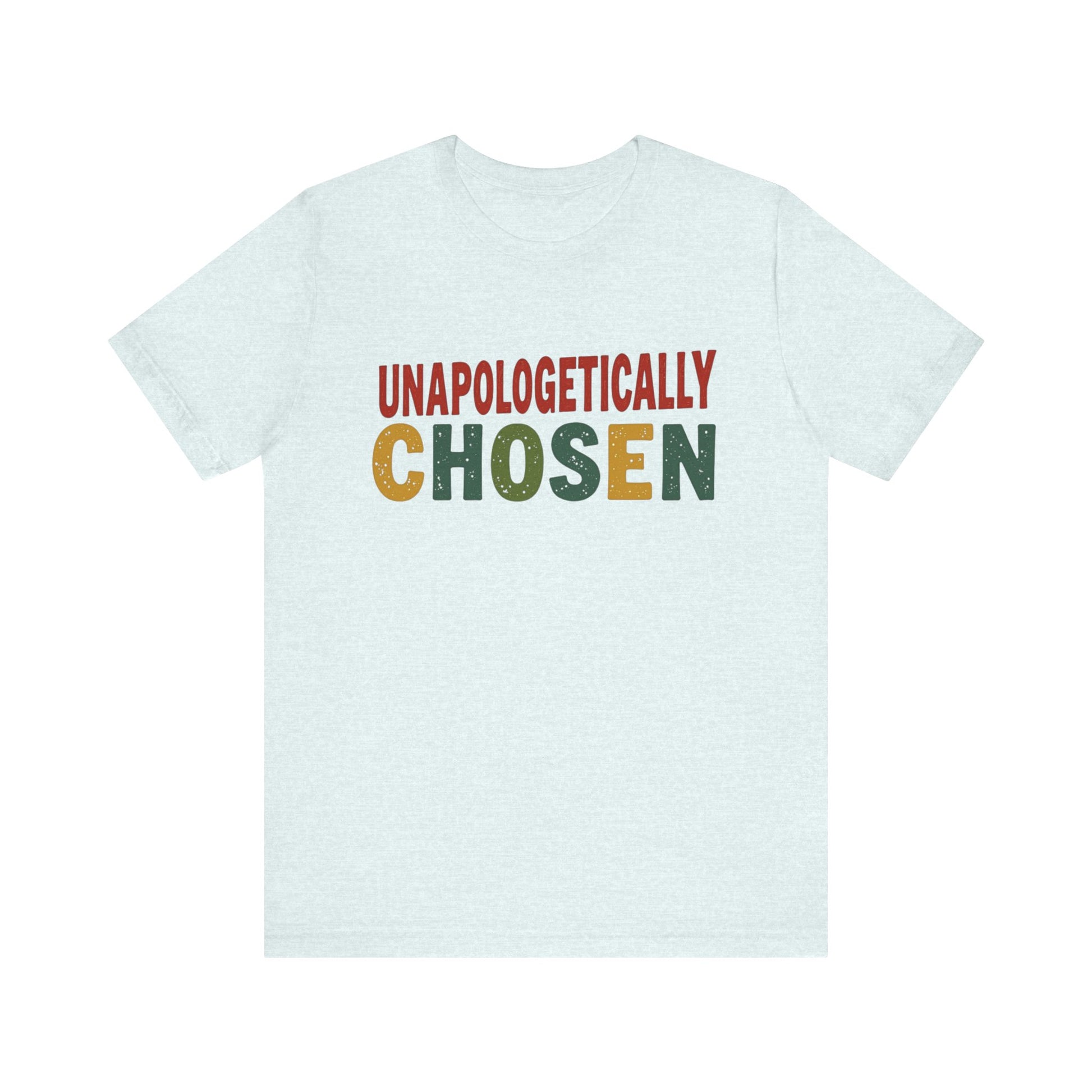 Minimalist 'Unapologetically Chosen, ' t-shirt – faith-based Christian apparel declaring identity in Christ by Klippette