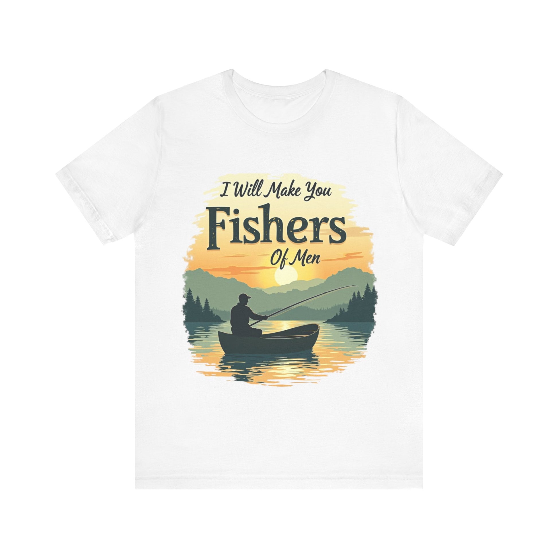 Bold 'Fishers of Men' t-shirt – evangelism-inspired Christian design from Klippette"