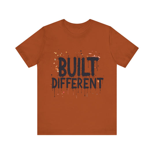 Faith-based apparel featuring the bold phrase “Built Different” in a strong, modern design—representing identity, purpose, and spiritual strength.