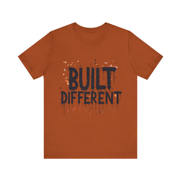 Faith-based apparel featuring the bold phrase “Built Different” in a strong, modern design—representing identity, purpose, and spiritual strength.