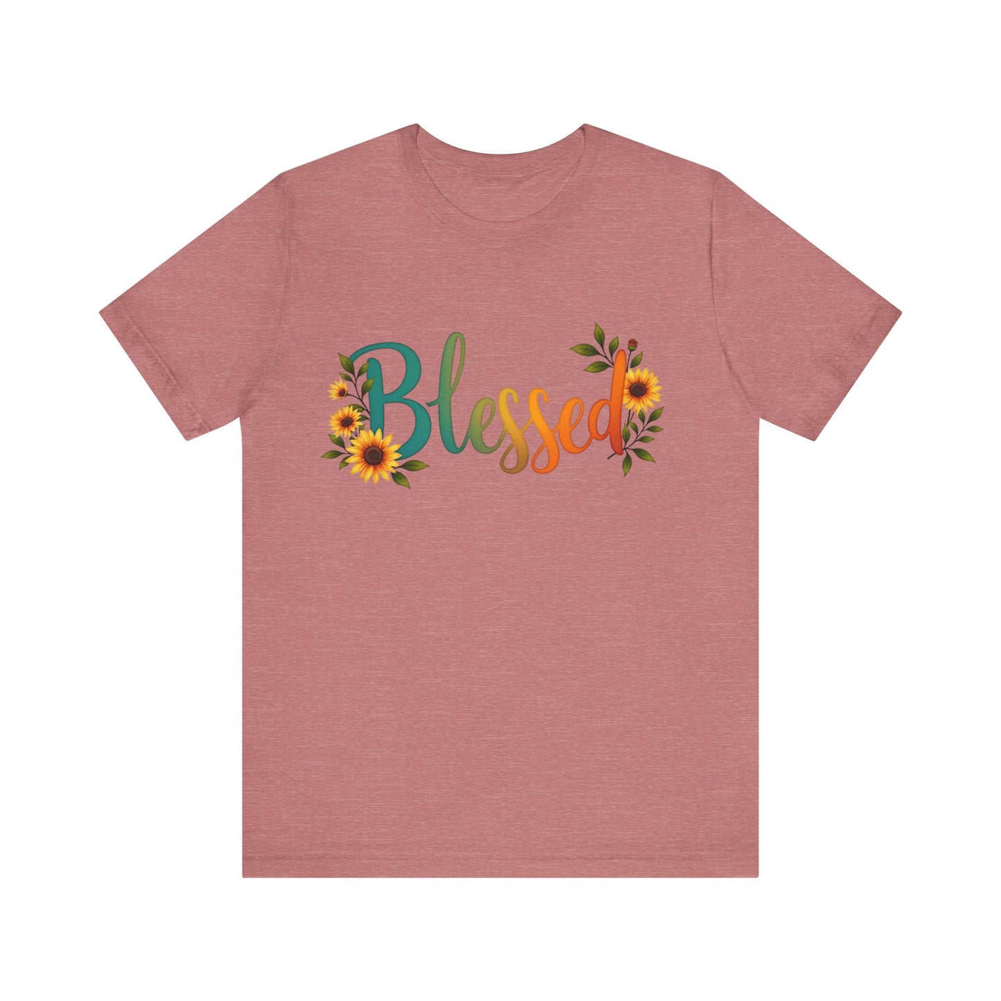 "Simple 'Blessed' Christian t-shirt – minimalist faith design by Klippette