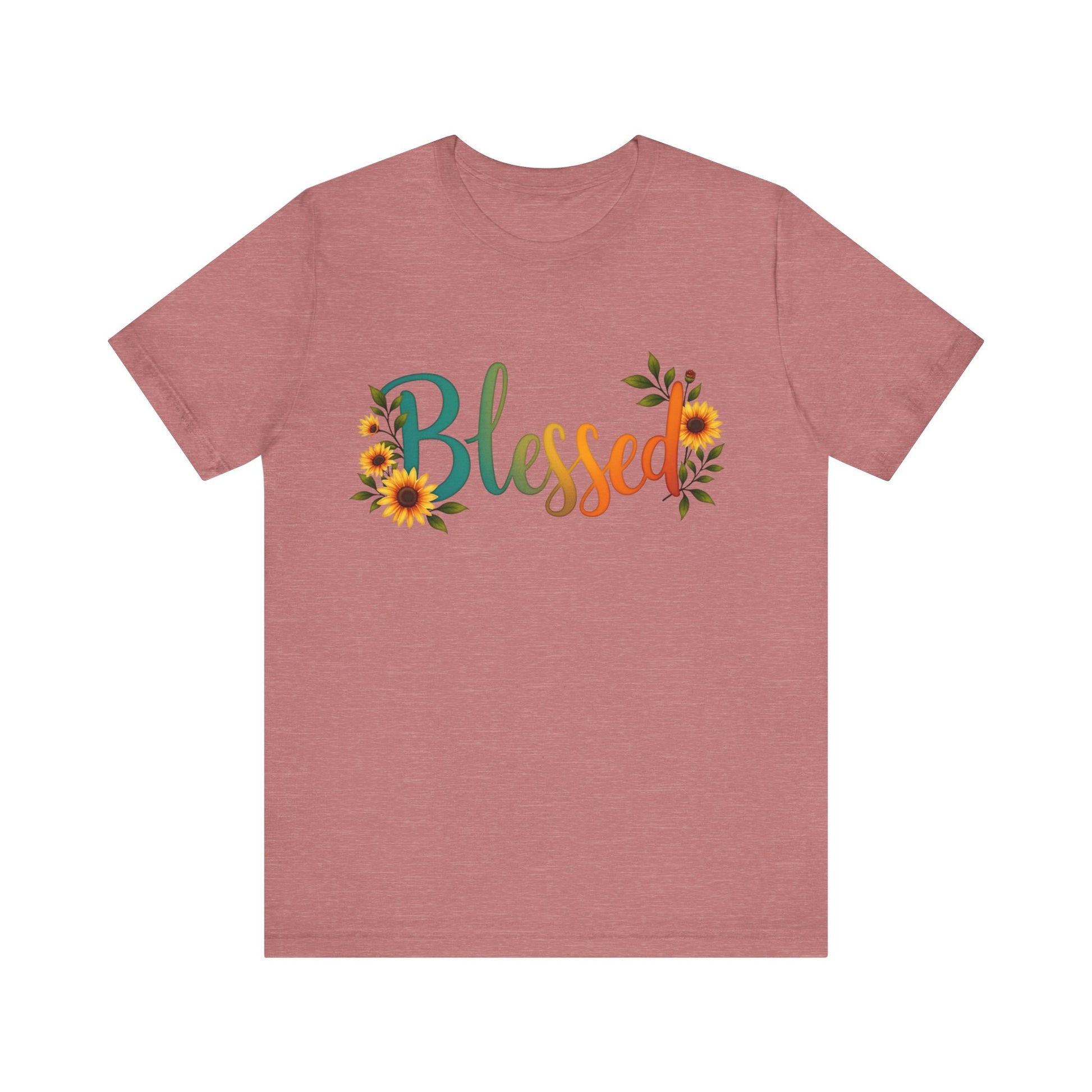"Simple 'Blessed' Christian t-shirt – minimalist faith design by Klippette