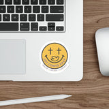 Joy Comes Easy – Smiley Face Faith Sticker