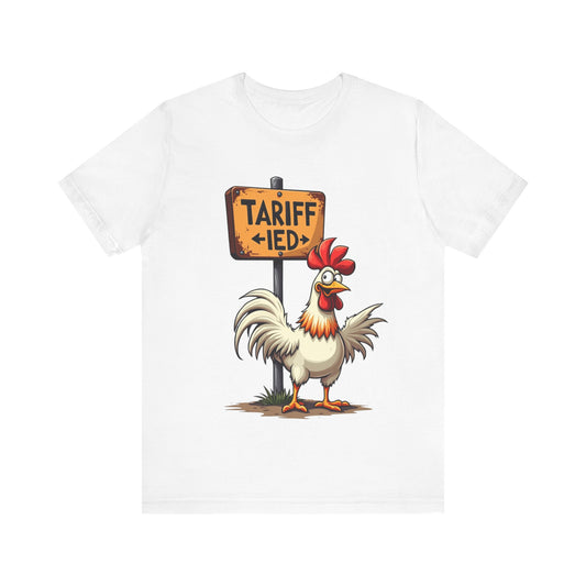 Funny 'Tariff-ied' t-shirt – playful pun design with personality by Klippette