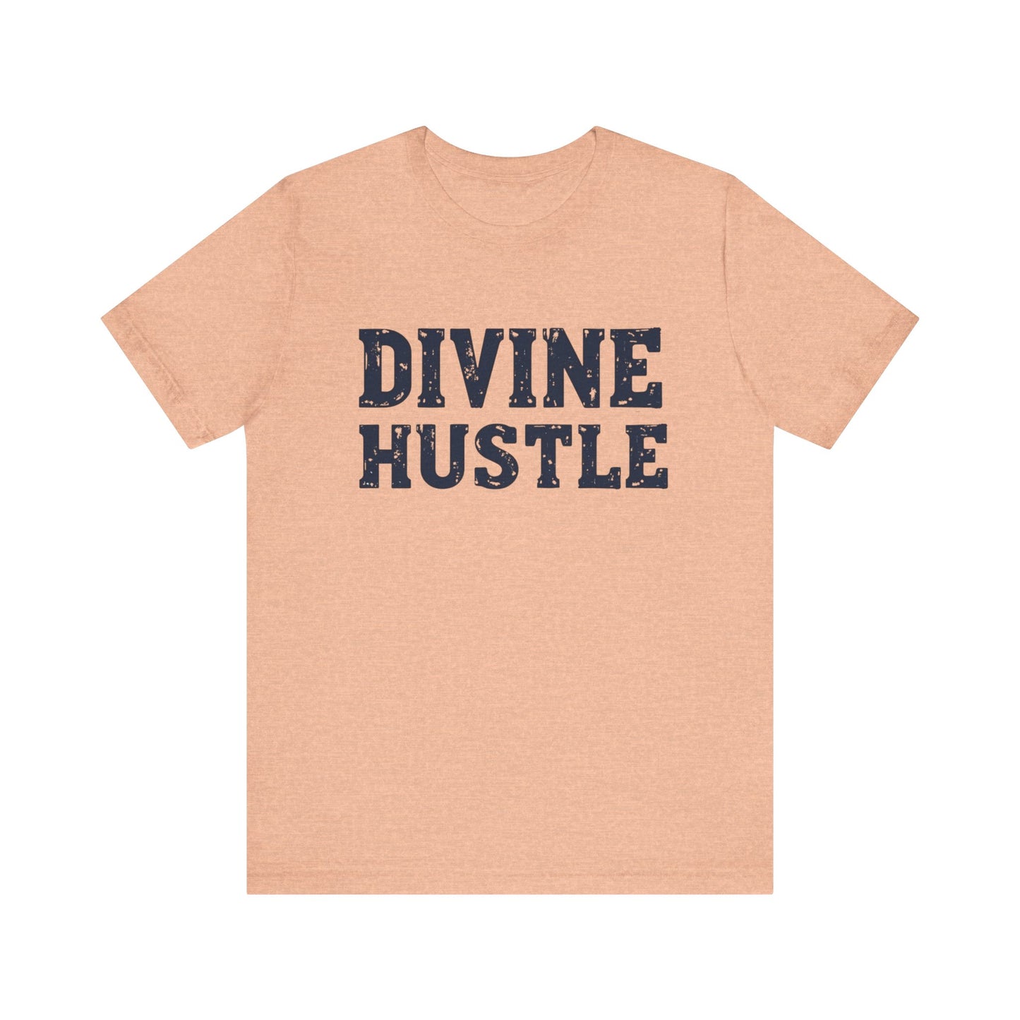 Modern Christian t-shirt with 'Divine Hustle' design – spiritual ambition theme by Klippette