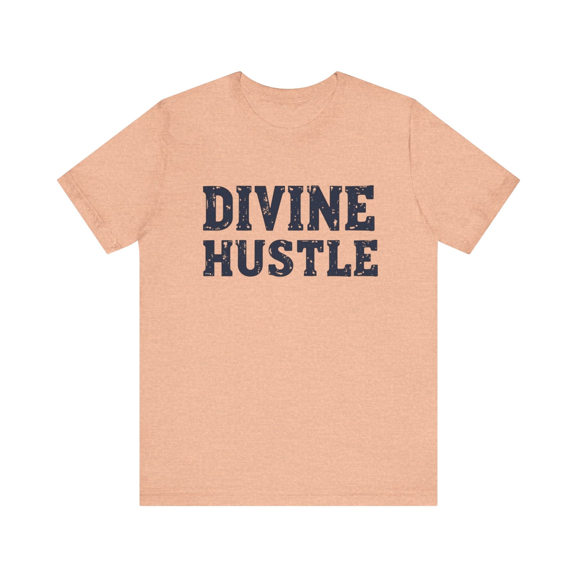 Modern Christian t-shirt with 'Divine Hustle' design – spiritual ambition theme by Klippette
