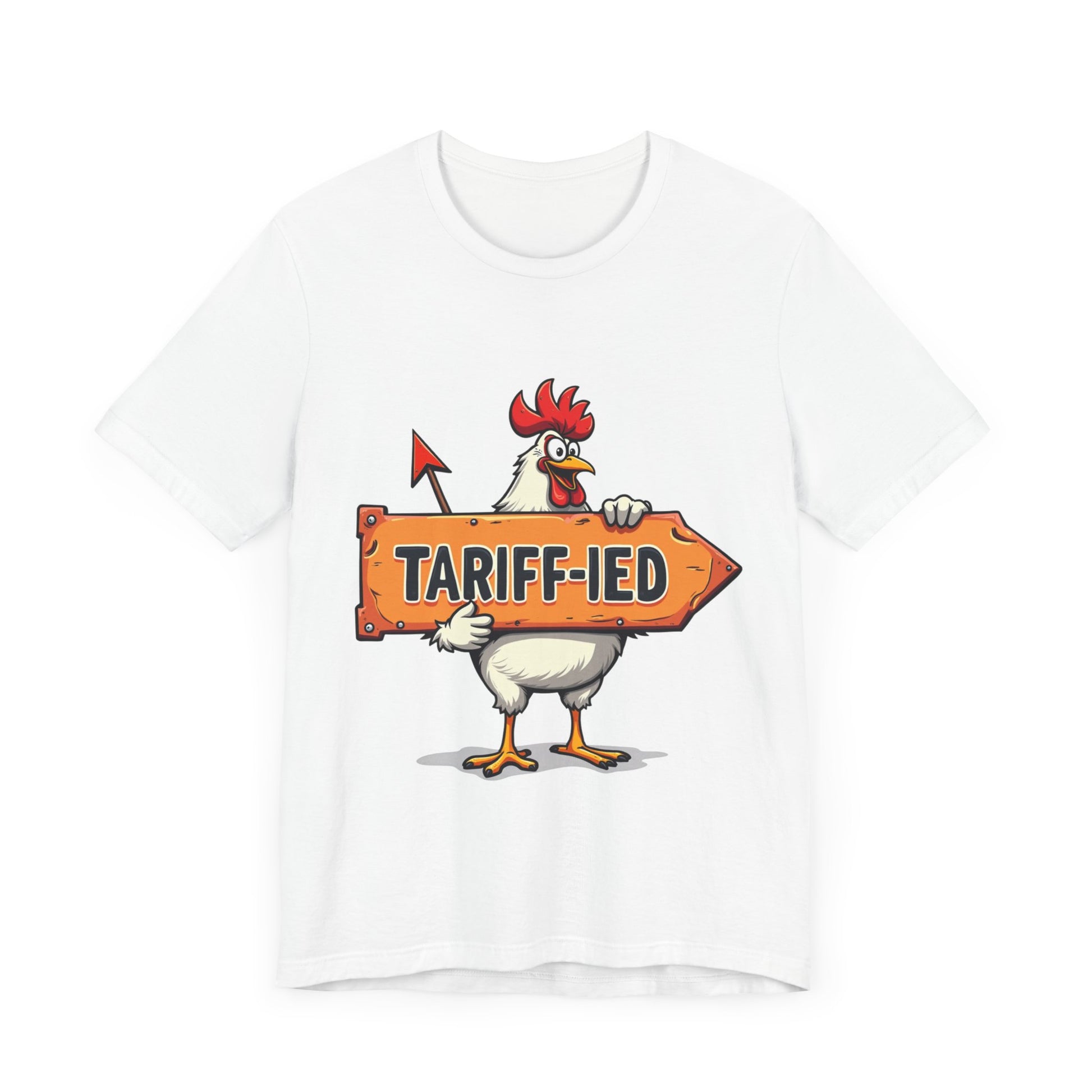 Funny 'Tariff-ied' t-shirt – playful pun design with personality by Klippette